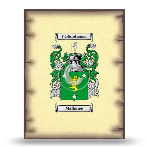 Mallonee Coat of Arms Print