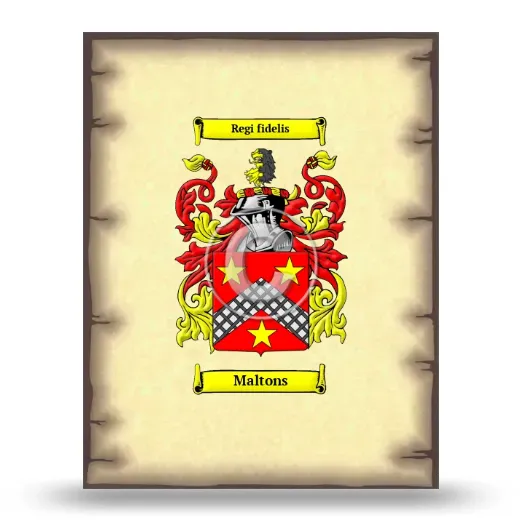 Maltons Coat of Arms Print