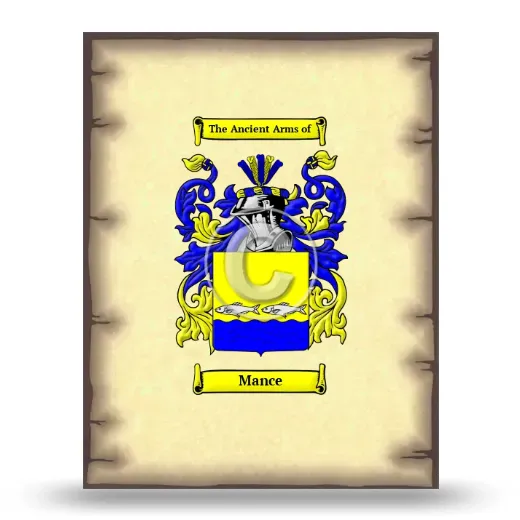 Mance Coat of Arms Print