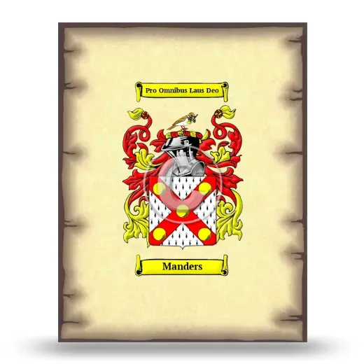 Manders Coat of Arms Print
