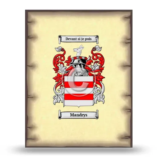 Mandrys Coat of Arms Print