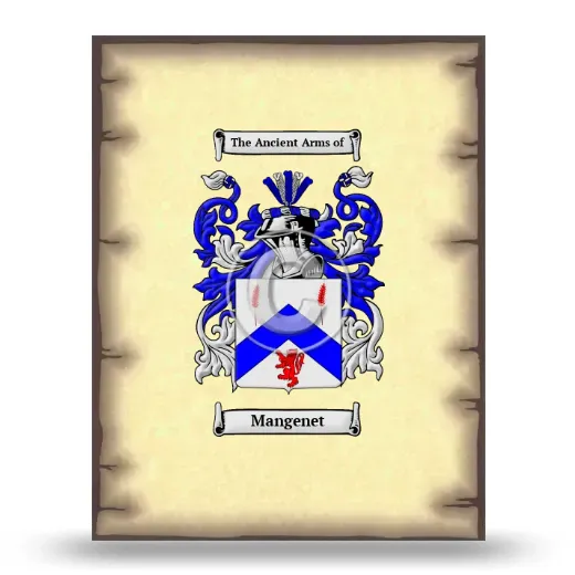 Mangenet Coat of Arms Print