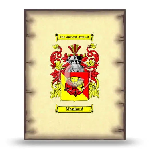 Manhard Coat of Arms Print