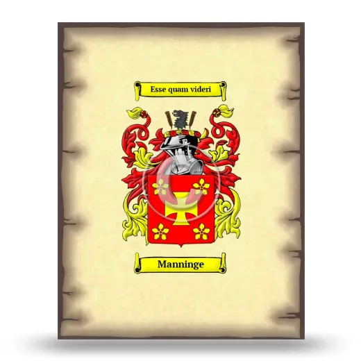 Manninge Coat of Arms Print