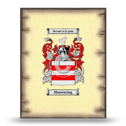 Manwaring Coat of Arms Print
