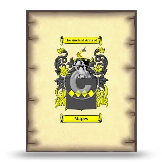 Mapes Coat of Arms Print