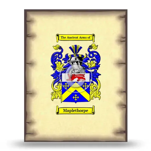 Maplethorpe Coat of Arms Print