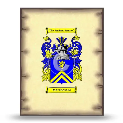 Marchesani Coat of Arms Print