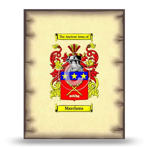 Marchons Coat of Arms Print