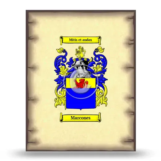 Marcones Coat of Arms Print