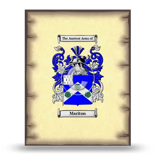Mariton Coat of Arms Print