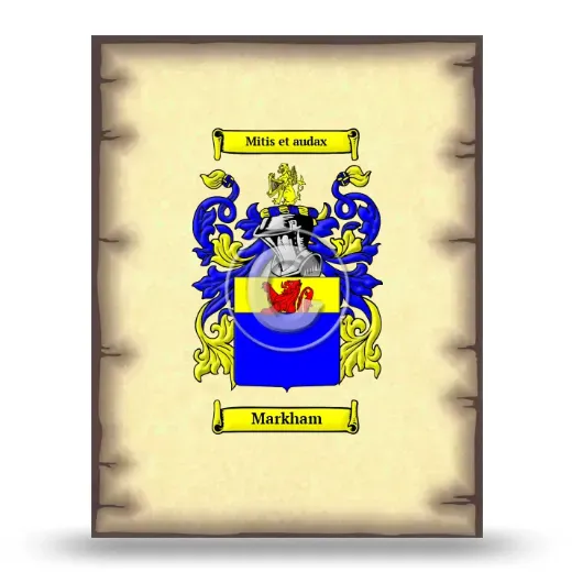 Markham Coat of Arms Print