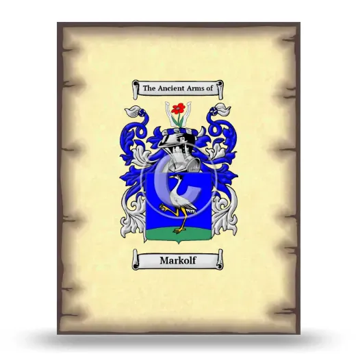 Markolf Coat of Arms Print