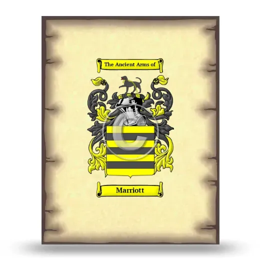 Marriott Coat of Arms Print