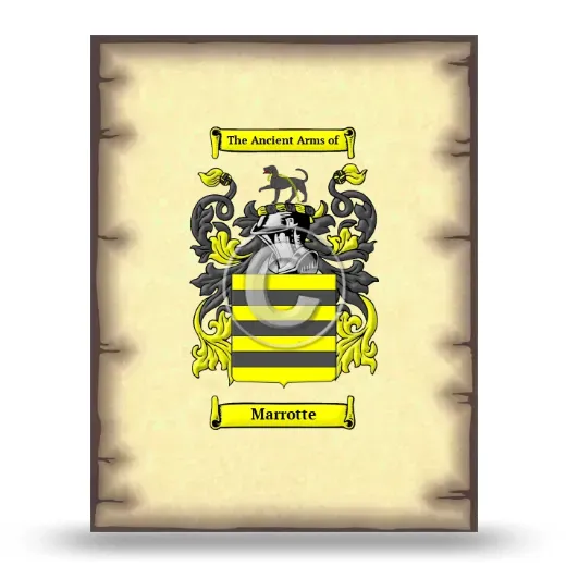 Marrotte Coat of Arms Print