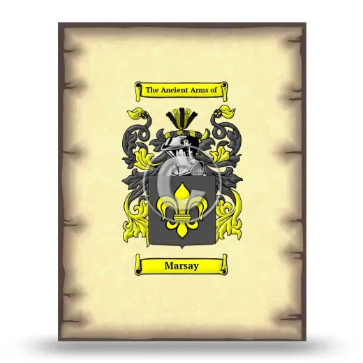 Marsay Coat of Arms Print