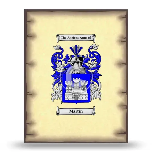 Martin Coat of Arms Print