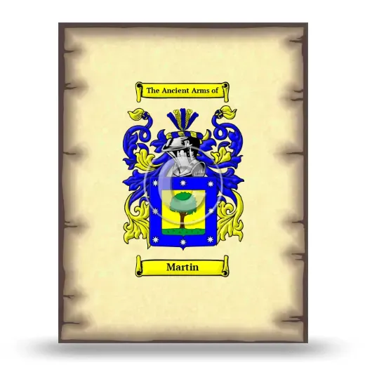 Martin Coat of Arms Print