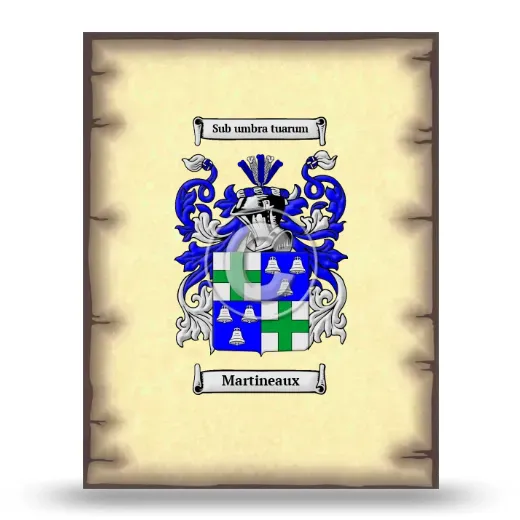 Martineaux Coat of Arms Print