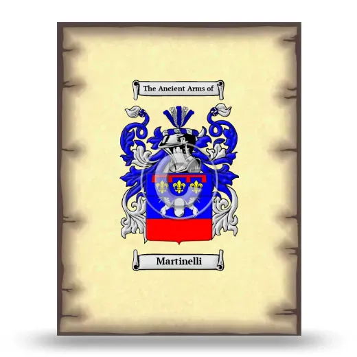 Martinelli Coat of Arms Print