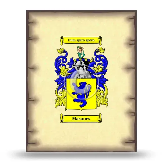 Masanes Coat of Arms Print