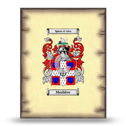Mashiter Coat of Arms Print
