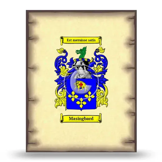 Masingbard Coat of Arms Print