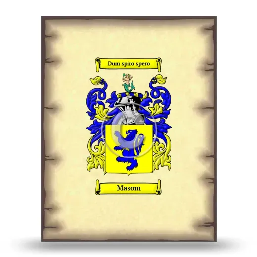Masom Coat of Arms Print
