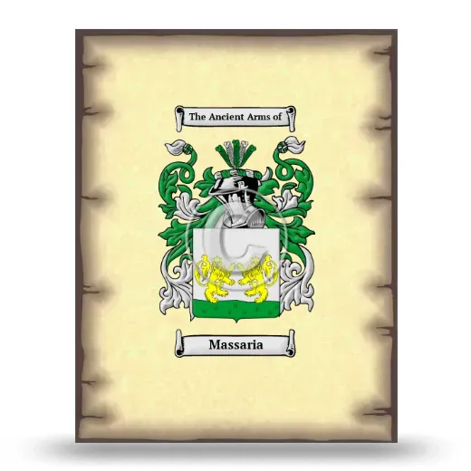 Massaria Coat of Arms Print