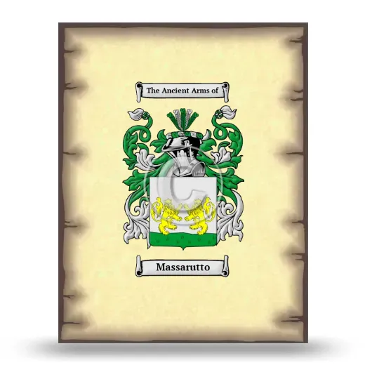 Massarutto Coat of Arms Print