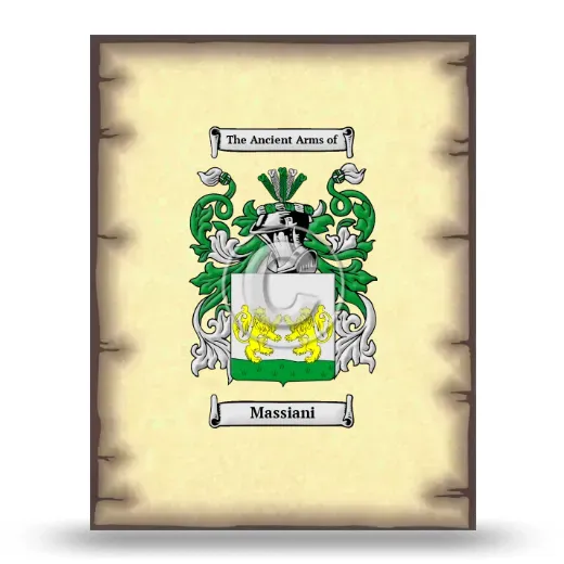 Massiani Coat of Arms Print