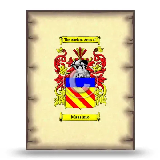 Massimo Coat of Arms Print