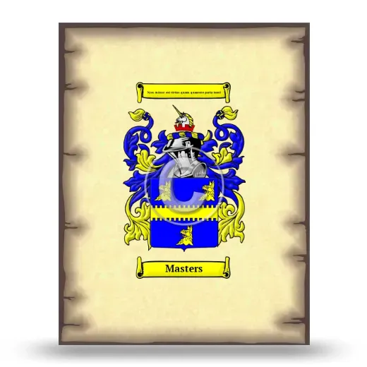 Masters Coat of Arms Print