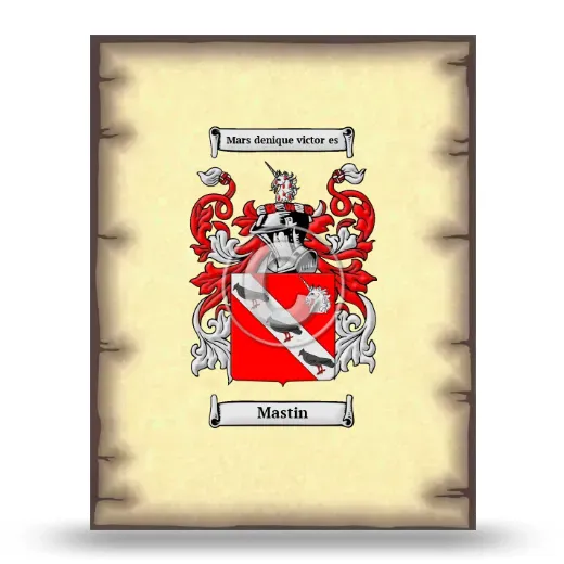 Mastin Coat of Arms Print