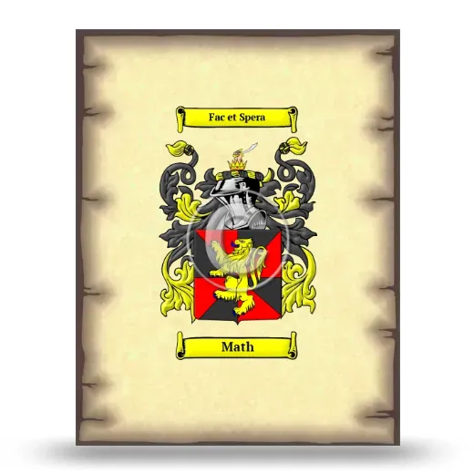 Math Coat of Arms Print