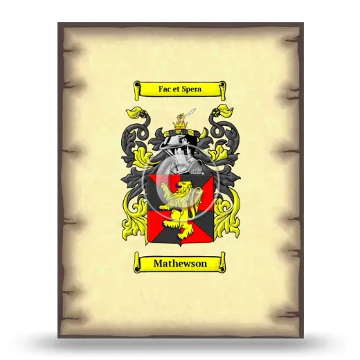 Mathewson Coat of Arms Print