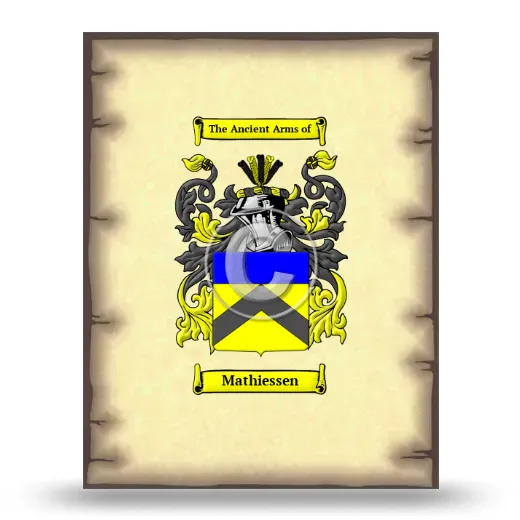 Mathiessen Coat of Arms Print