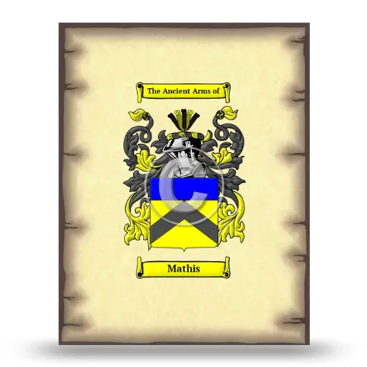 Mathis Coat of Arms Print