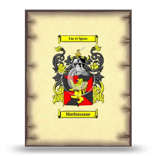 Mathussane Coat of Arms Print