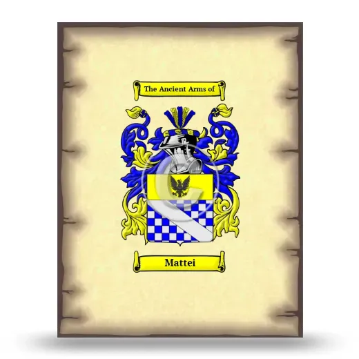 Mattei Coat of Arms Print