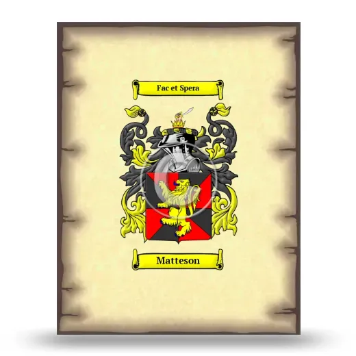Matteson Coat of Arms Print