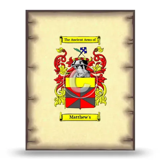 Matthew's Coat of Arms Print