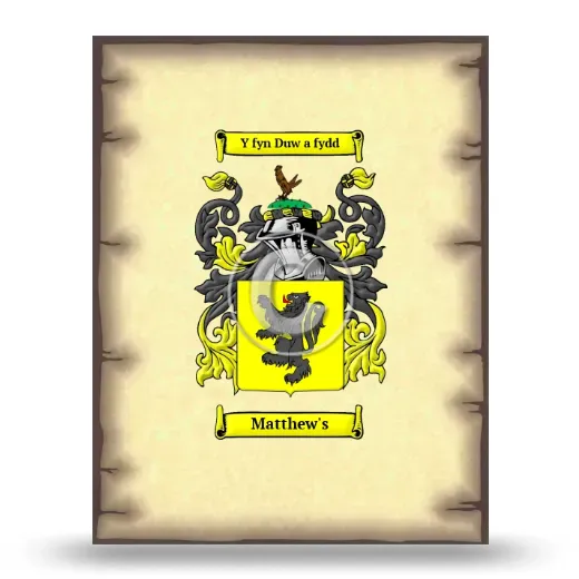 Matthew's Coat of Arms Print