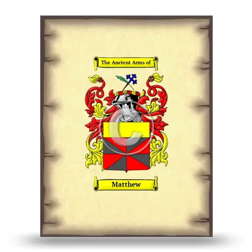 Matthew Coat of Arms Print