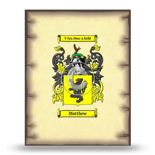 Matthew Coat of Arms Print
