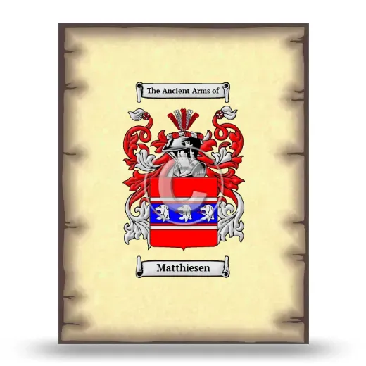 Matthiesen Coat of Arms Print