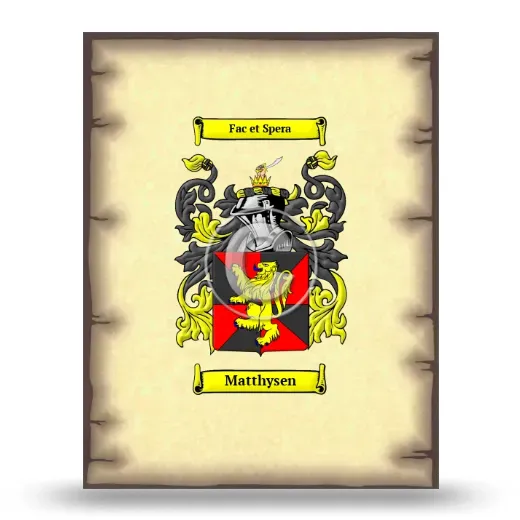 Matthysen Coat of Arms Print