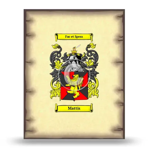 Mattis Coat of Arms Print