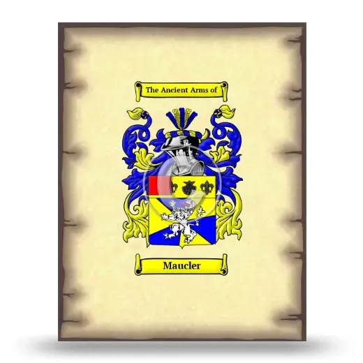 Maucler Coat of Arms Print