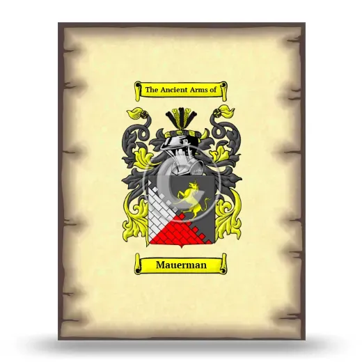 Mauerman Coat of Arms Print